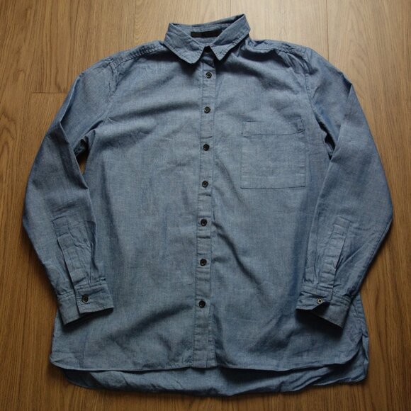 Jenni Kayne Chambray Button up Top SZ XS - Picture 9 of 10